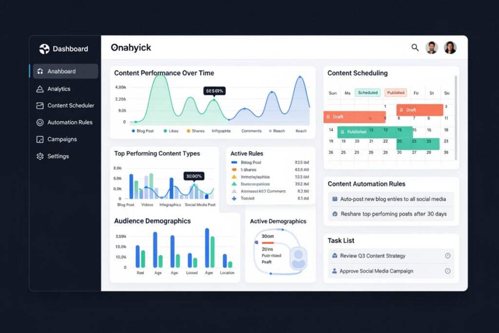 Automated content marketing