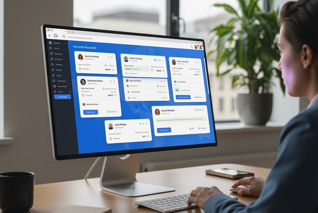 manage company google accounts